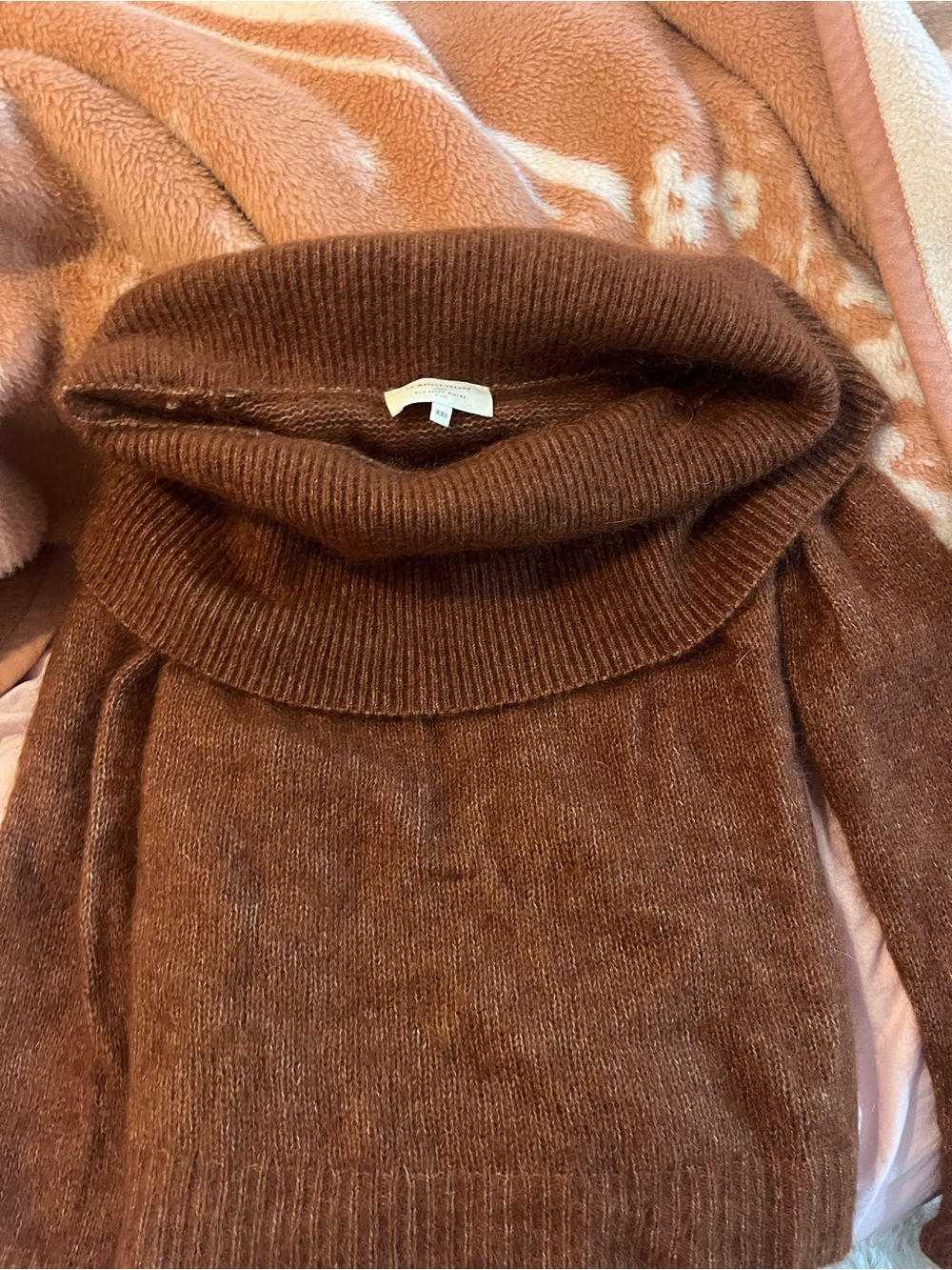 Sezane Off-the-Shoulder Sweater in Brown